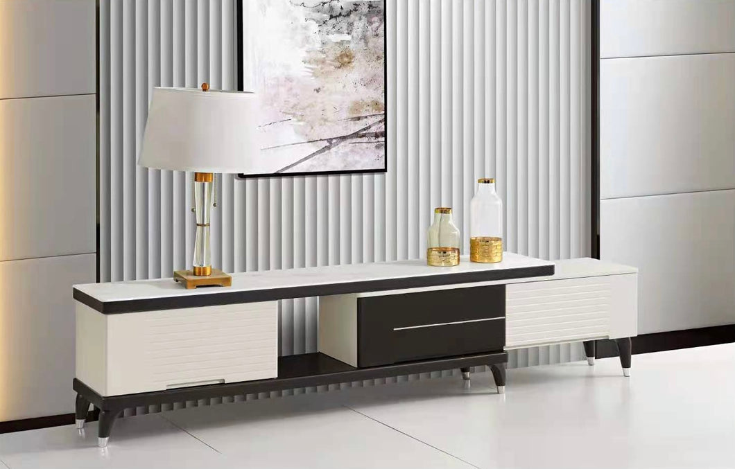 Eva - Extendable Marble TV Unit