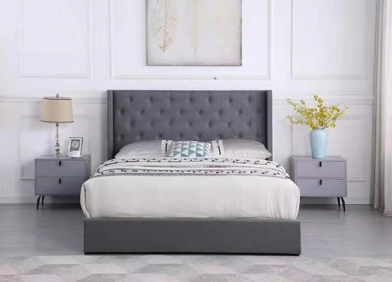 Louis - Double Size Fabric Gas Lift Bed Frame