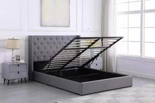 Load image into Gallery viewer, Louis - Double Size Fabric Gas Lift Bed Frame
